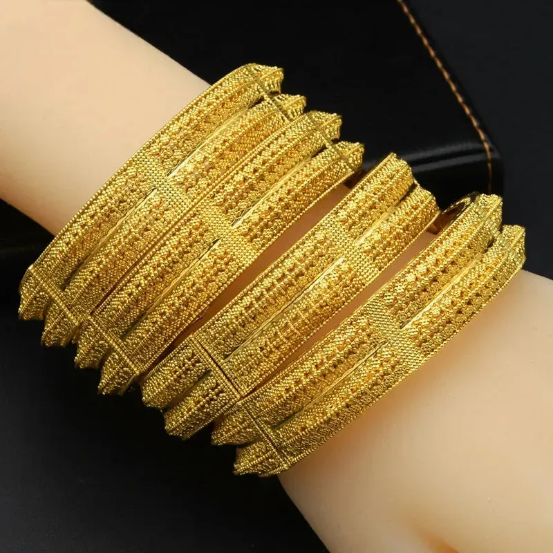 Jewelry Bangles Bracelet Hawaiian Arabic Indian Luxury Dubai Bangles  Bridal Wedding Party Gifts nice work fix color