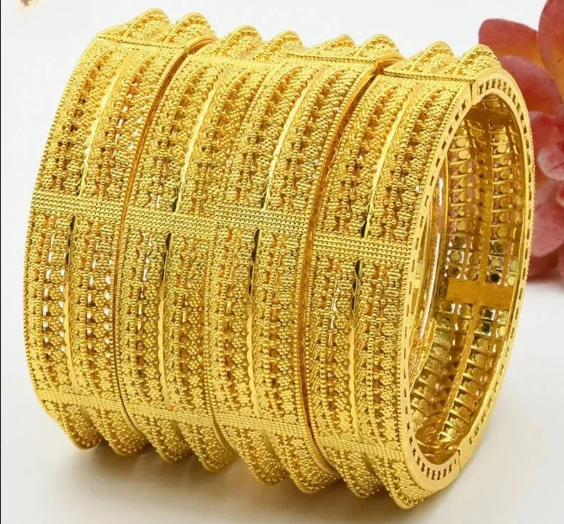 Jewelry Bangles Bracelet Hawaiian Arabic Indian Luxury Dubai Bangles  Bridal Wedding Party Gifts nice work fix color