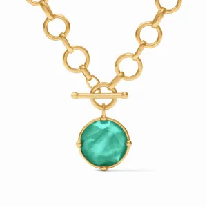 Julie Vos Honeybee Emerald Green Demi Necklace