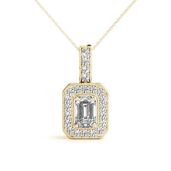 Ladies Halo Pendant 32338