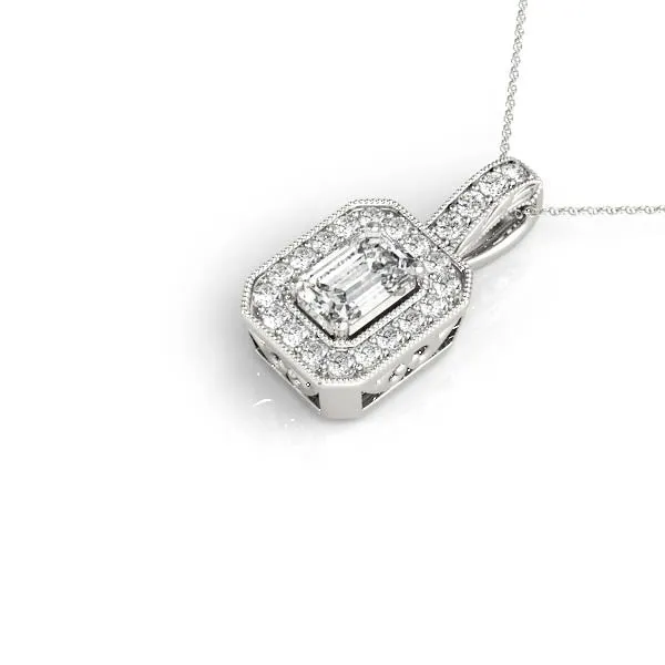 Ladies Halo Pendant 32338