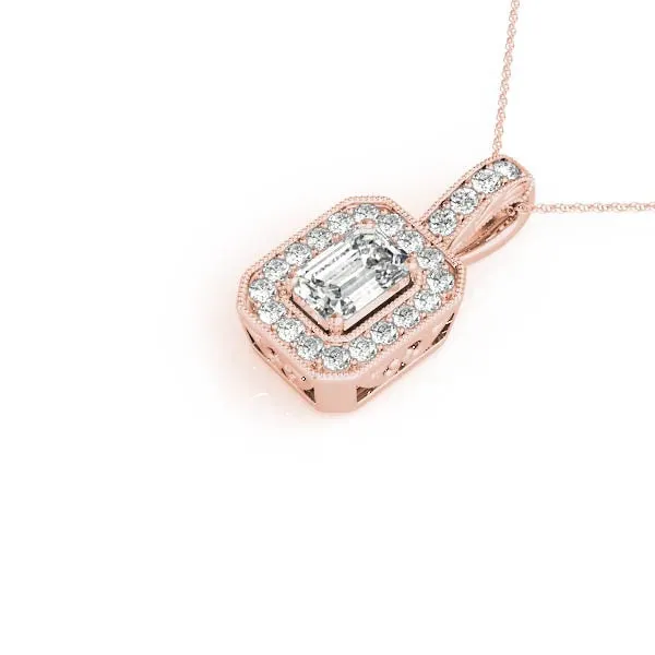 Ladies Halo Pendant 32338