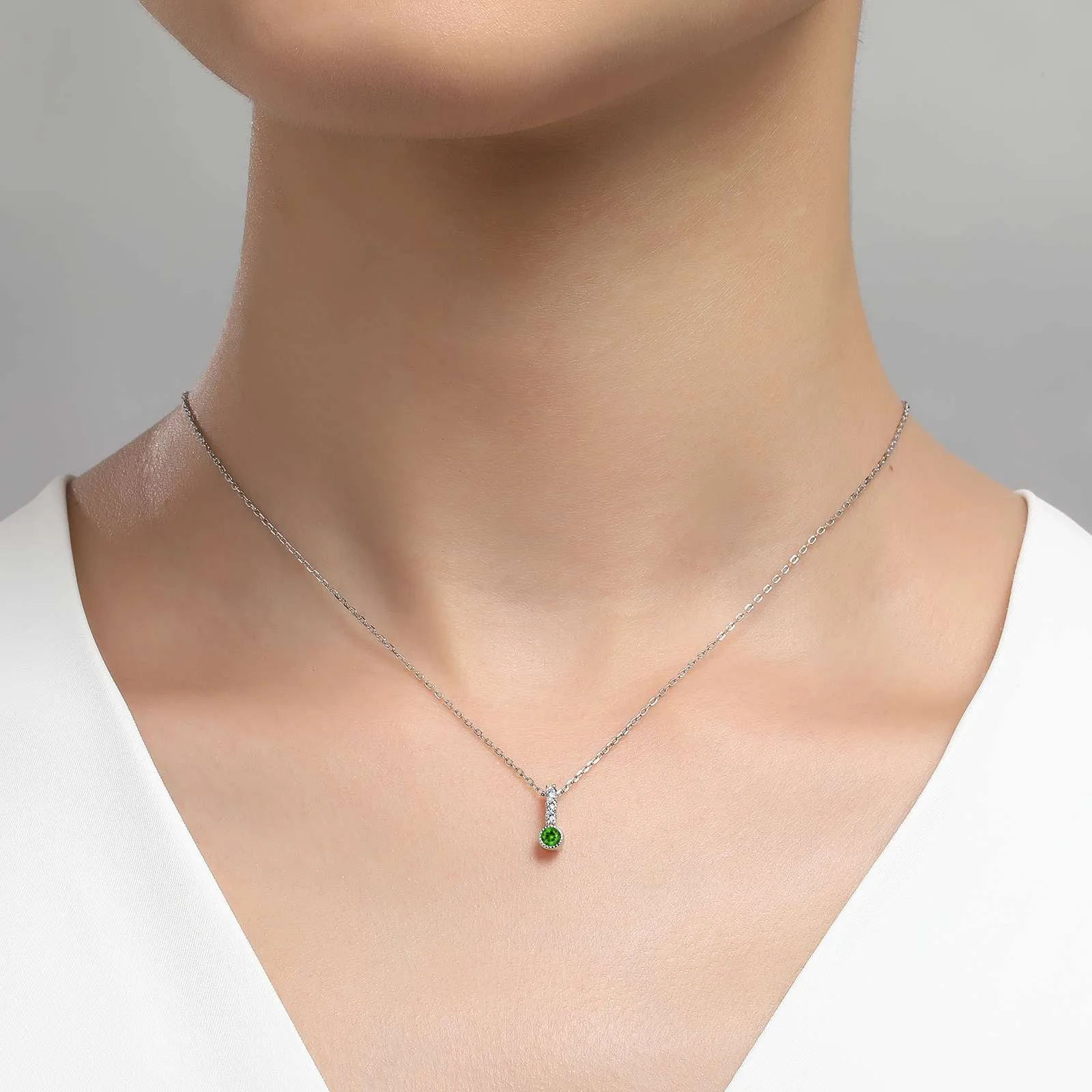 Lafonn May Birthstone Simulated Diamond & Emerald Small Love Pendant BP002EMP