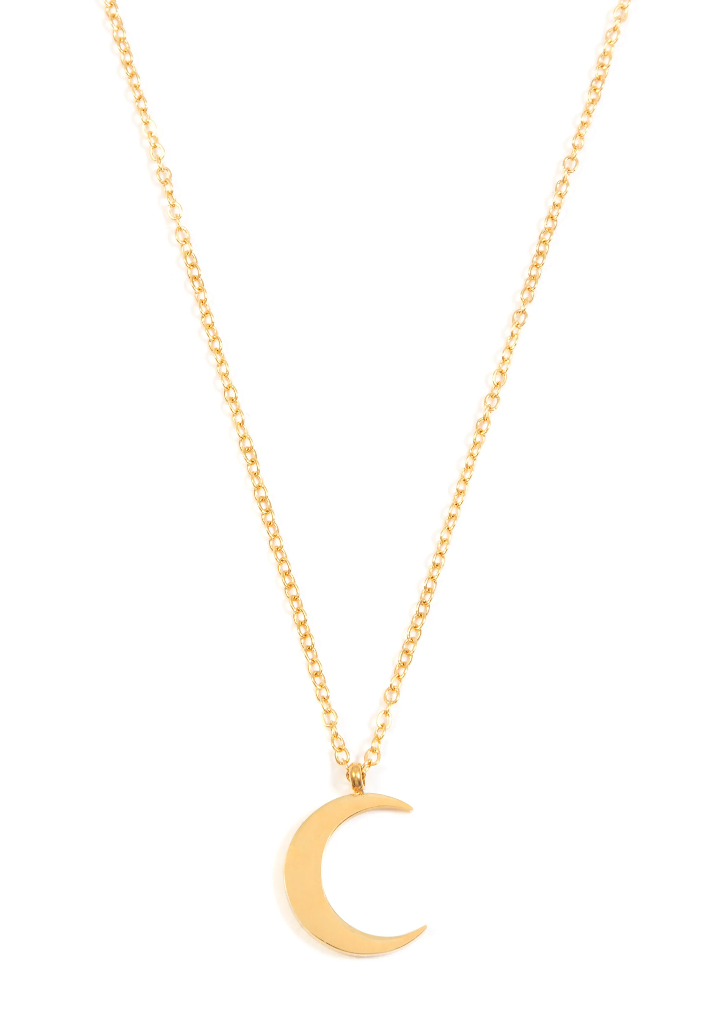 Layering Necklaces Stars and Moon in Gold