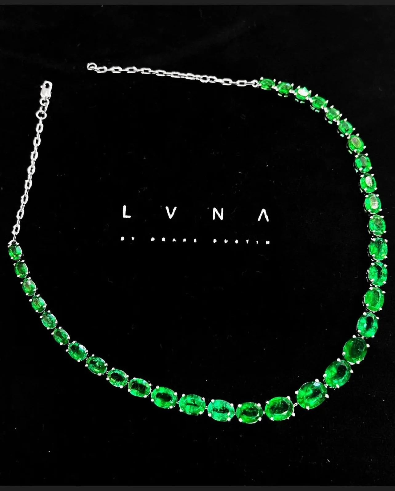 LVNA Signatures “The Kristine” Colombian Emerald Necklace