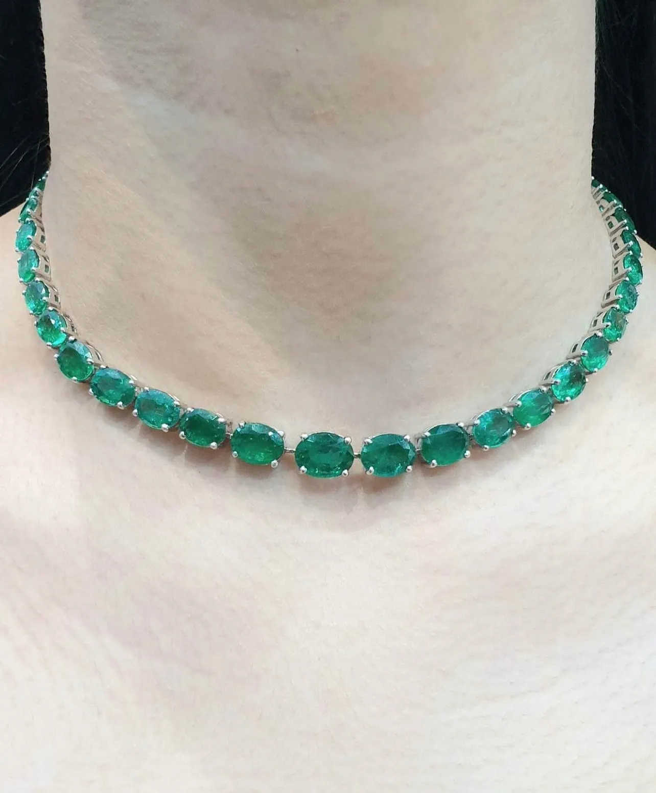 LVNA Signatures “The Kristine” Colombian Emerald Necklace