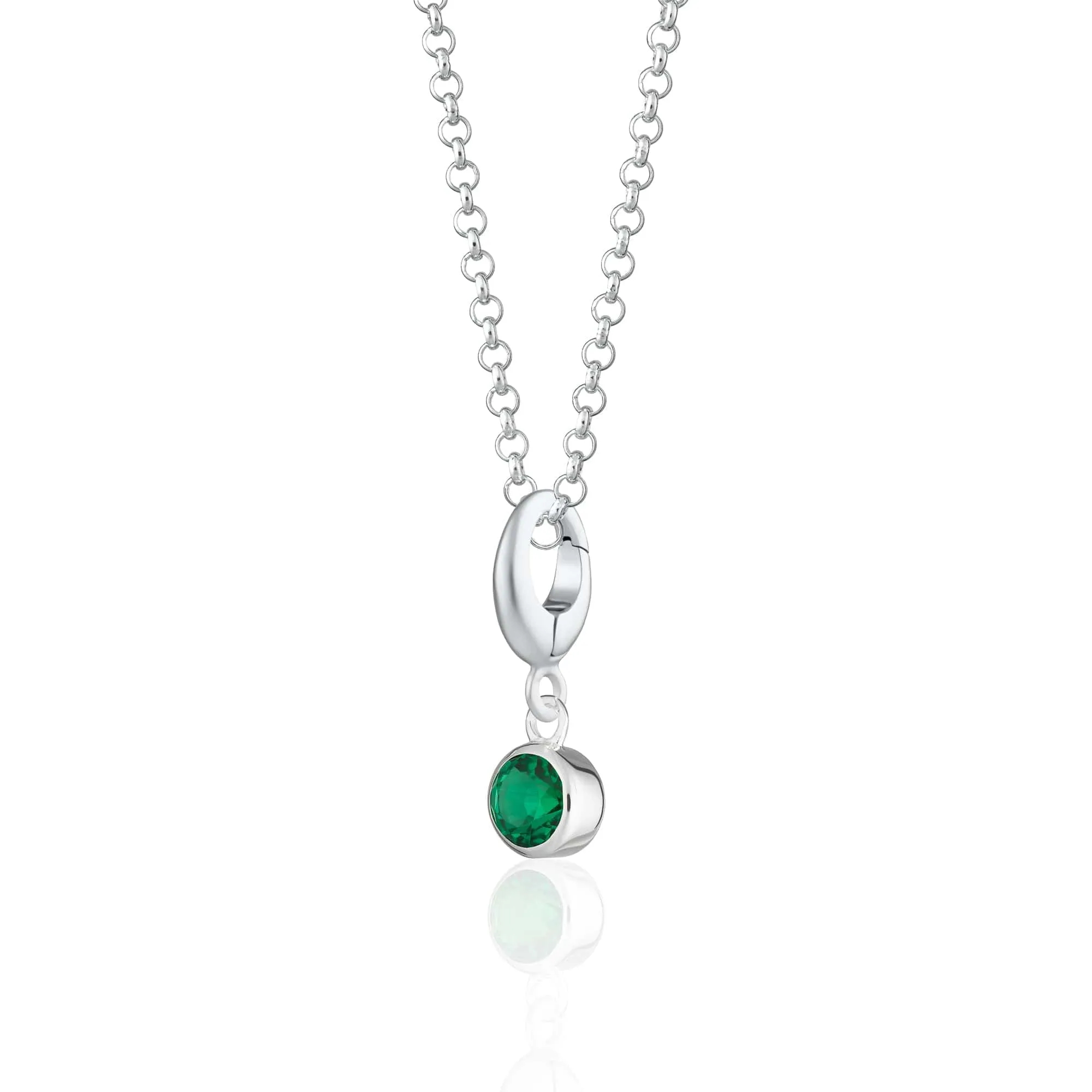 May Birthstone Necklace (Emerald)