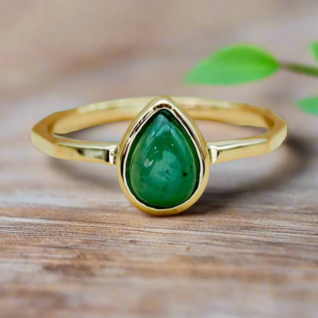 May Birthstone Ring - Emerald