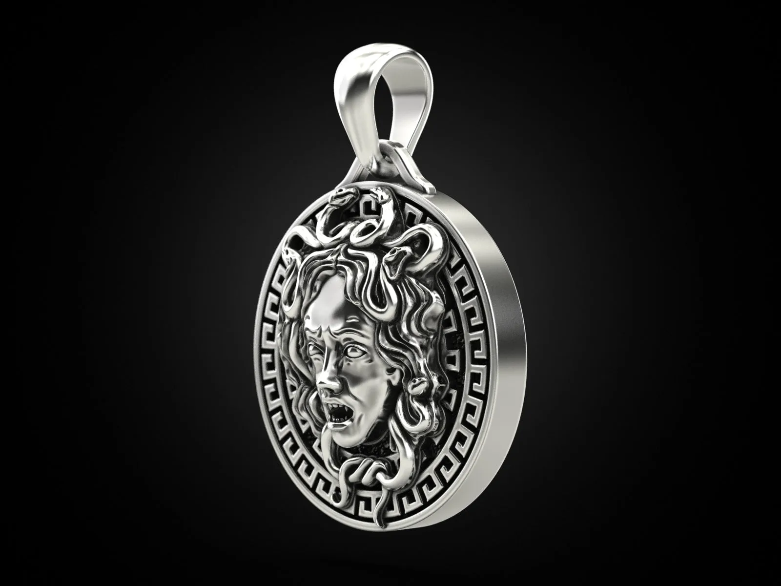 Medusa Gorgon Pendant