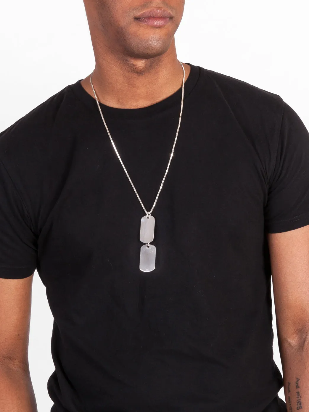 Men's Large Dog Tag Necklace