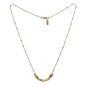 Metropolis Cubes Necklace Gold