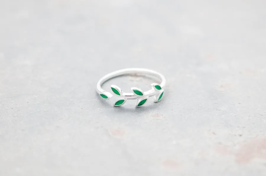 Minimalist Silver Vine Rings