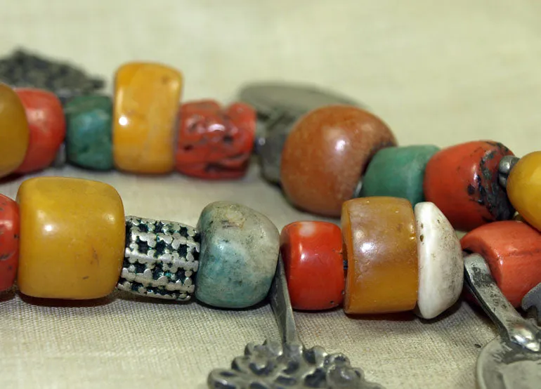 Mixed Strand of Antique Berber Beads and Pendants