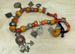 Mixed Strand of Antique Berber Beads and Pendants