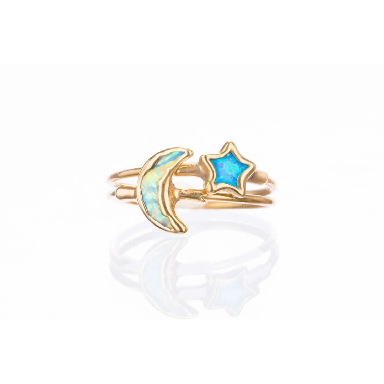 Moon Kyocera Opal Ring