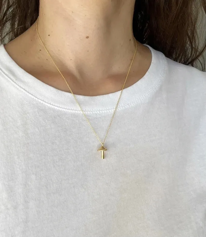 Mushroom Charm Necklace