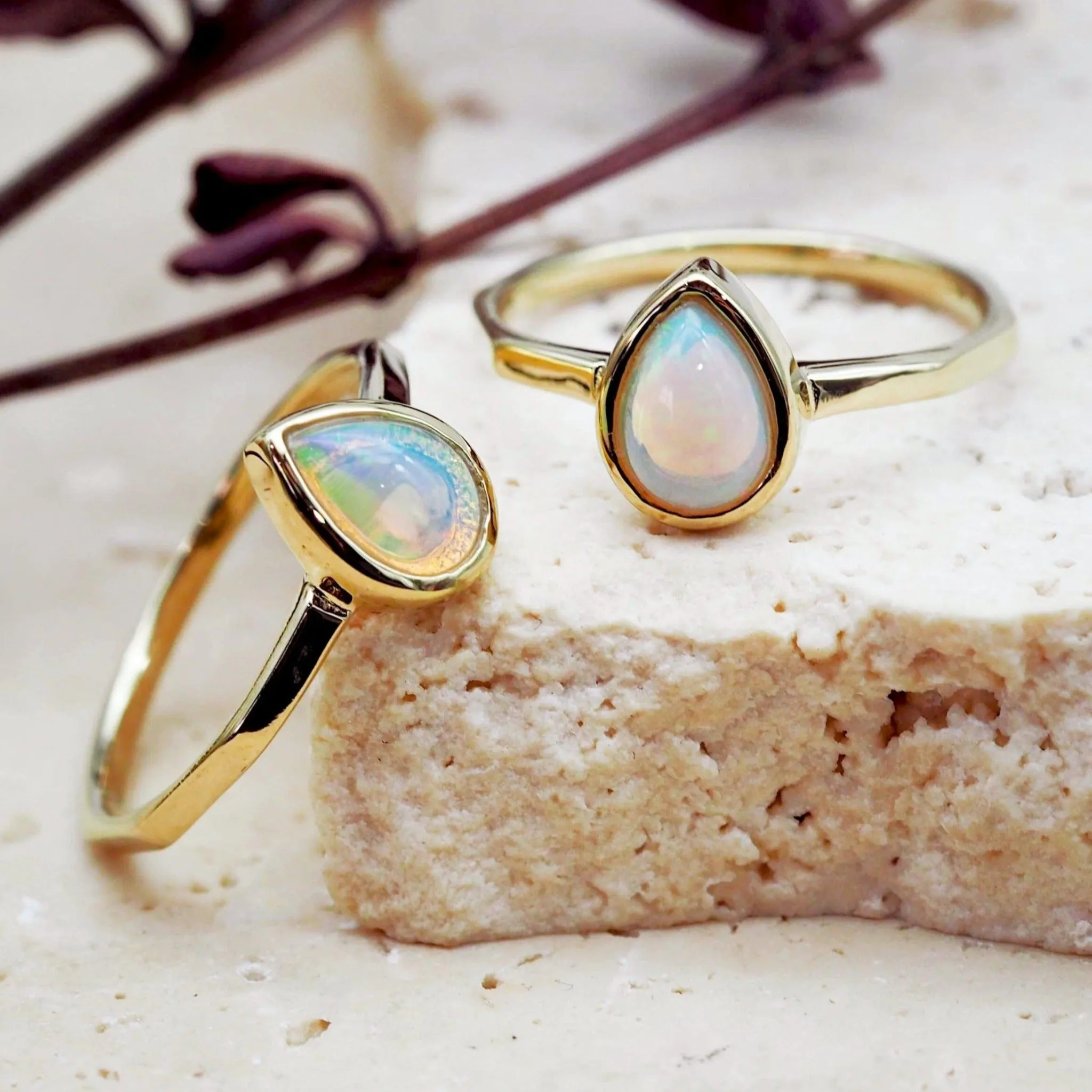 October Birthstone Ring - Opal