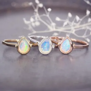 October Birthstone Ring - Opal