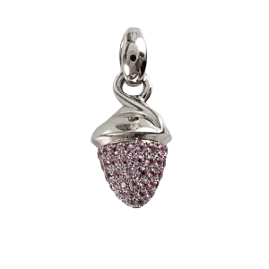 Pink-Sapphire Pave Pendant