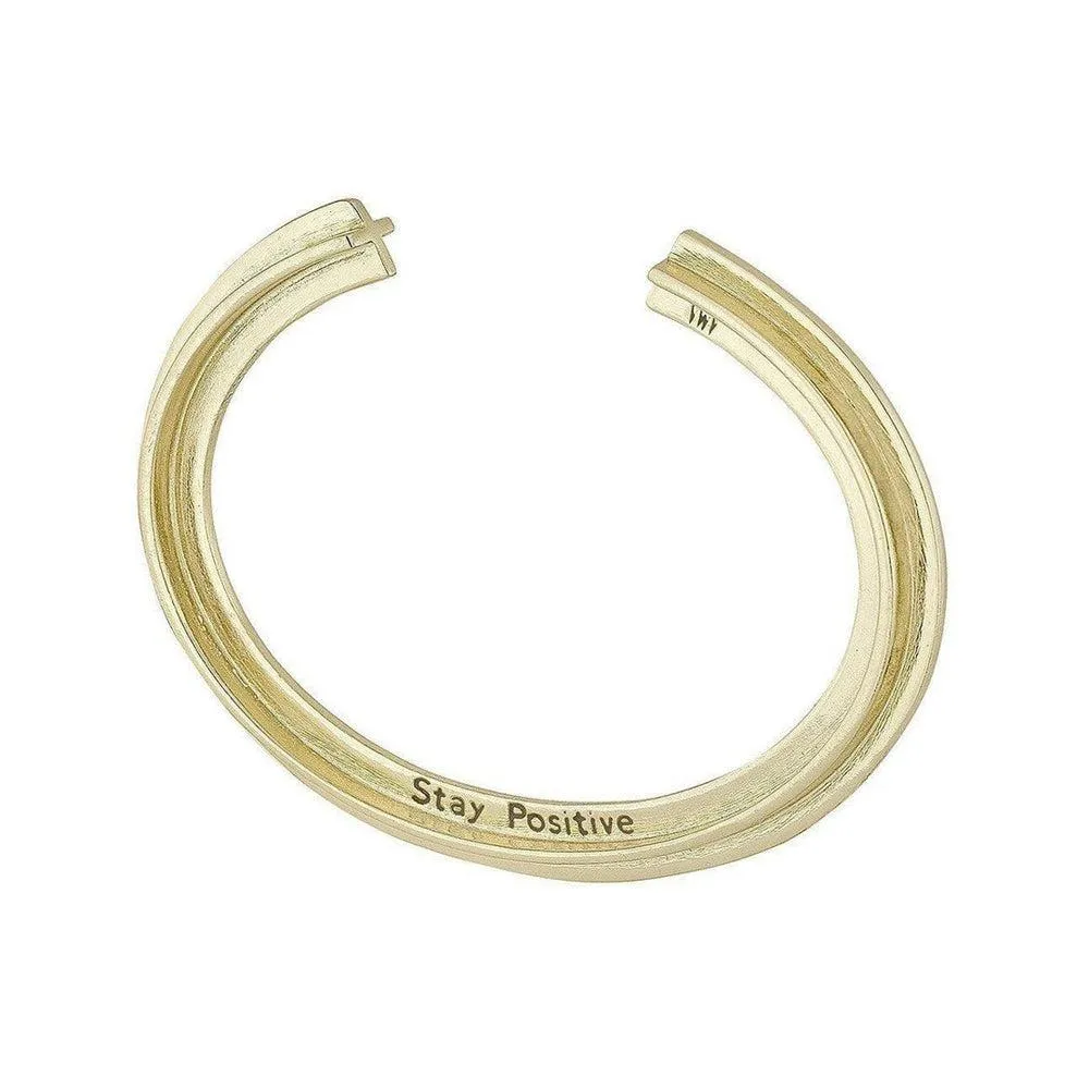 Plus Sign Stay Positive Bracelet