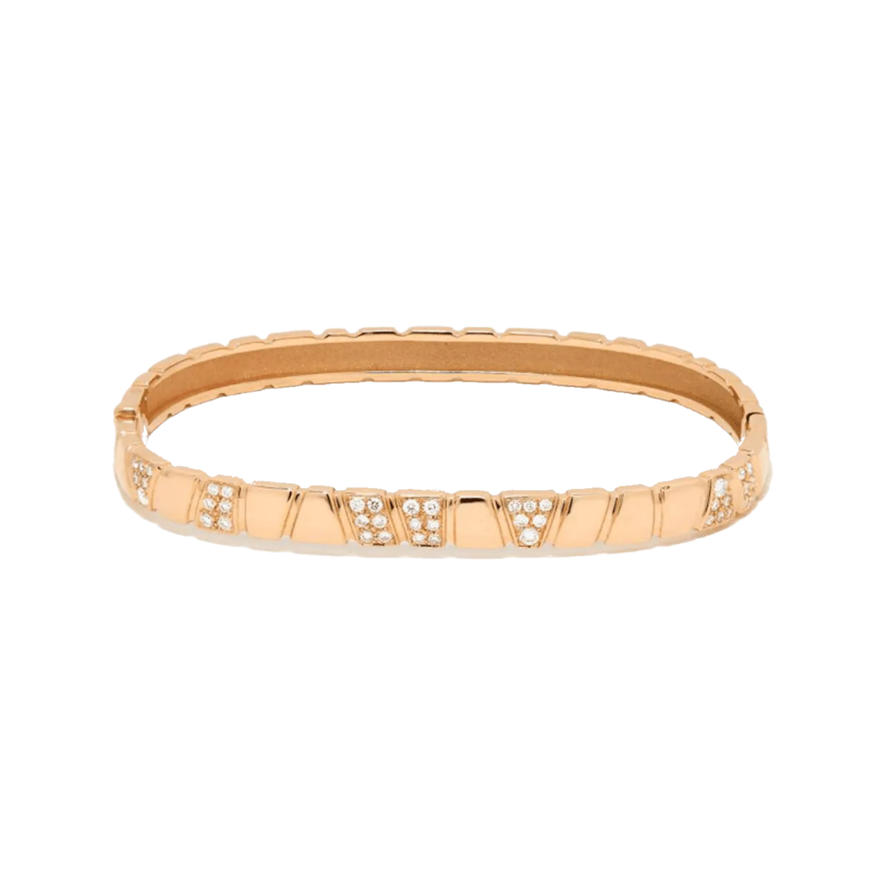 Ride love semi-pavé bangle bracelet