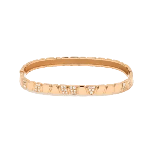 Ride love semi-pavé bangle bracelet