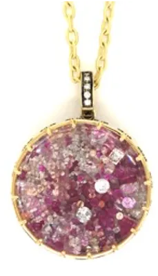 Ruby   Diamond Confetti Diamond Dust Charm