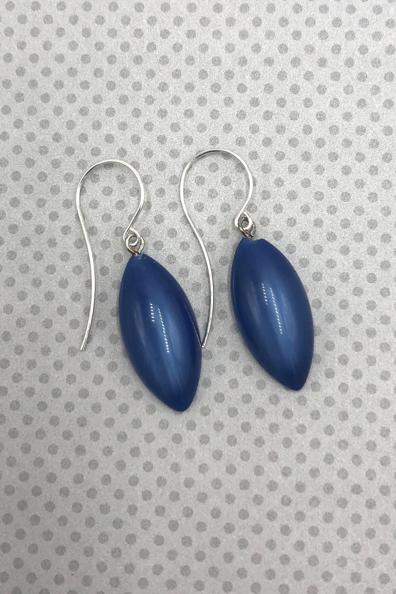 Sapphire Moonglow Marquis Drop Earrings