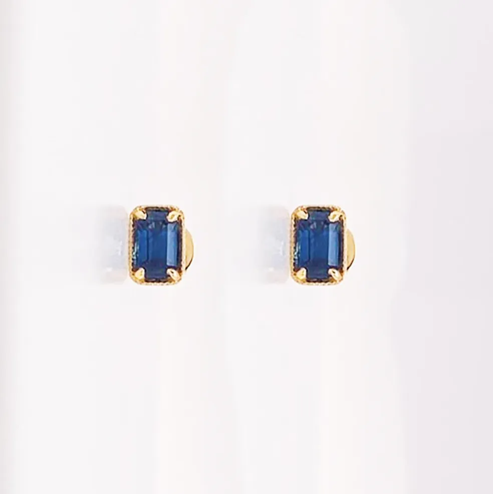 Sapphire Stud Earrings