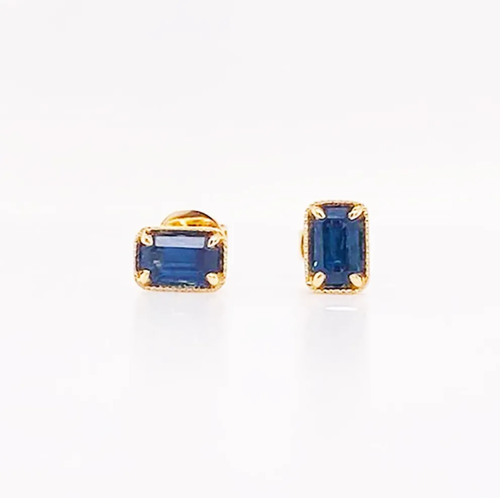 Sapphire Stud Earrings