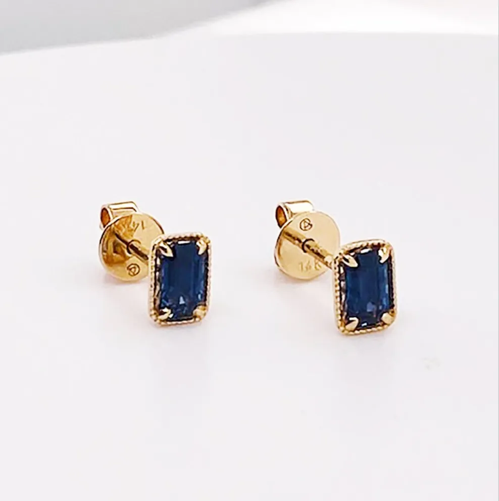 Sapphire Stud Earrings