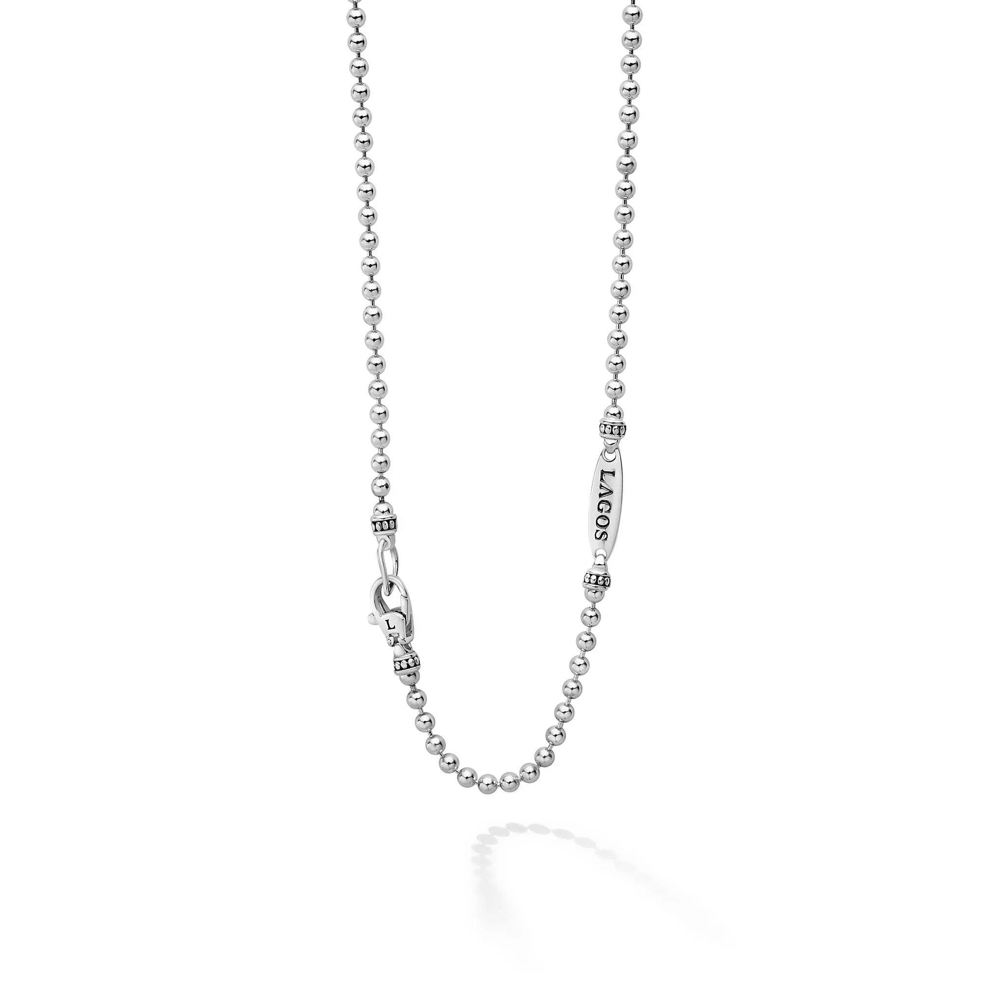 Signature Caviar Beaded Chain Necklace