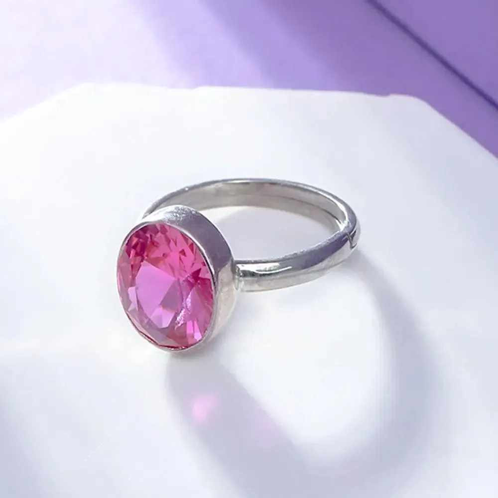 SILVER 92.5 Pink RING