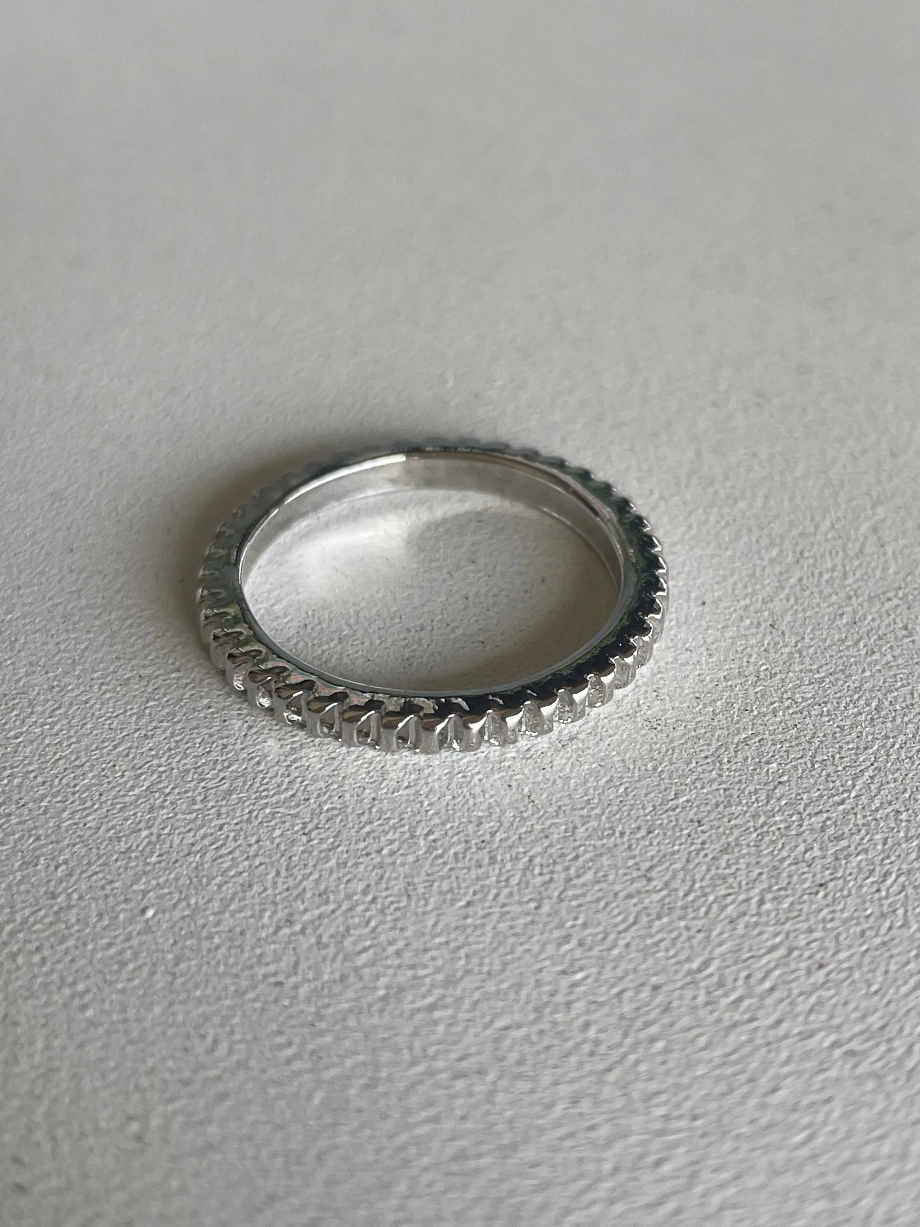 Silver Eternity Band Ring