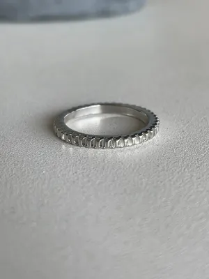 Silver Eternity Band Ring