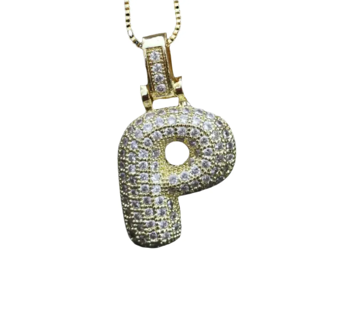 Sparkling Alphabet Necklace - Custom Name Charm