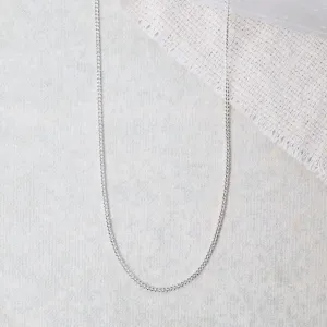 Sterling Silver Curb Chain 20"