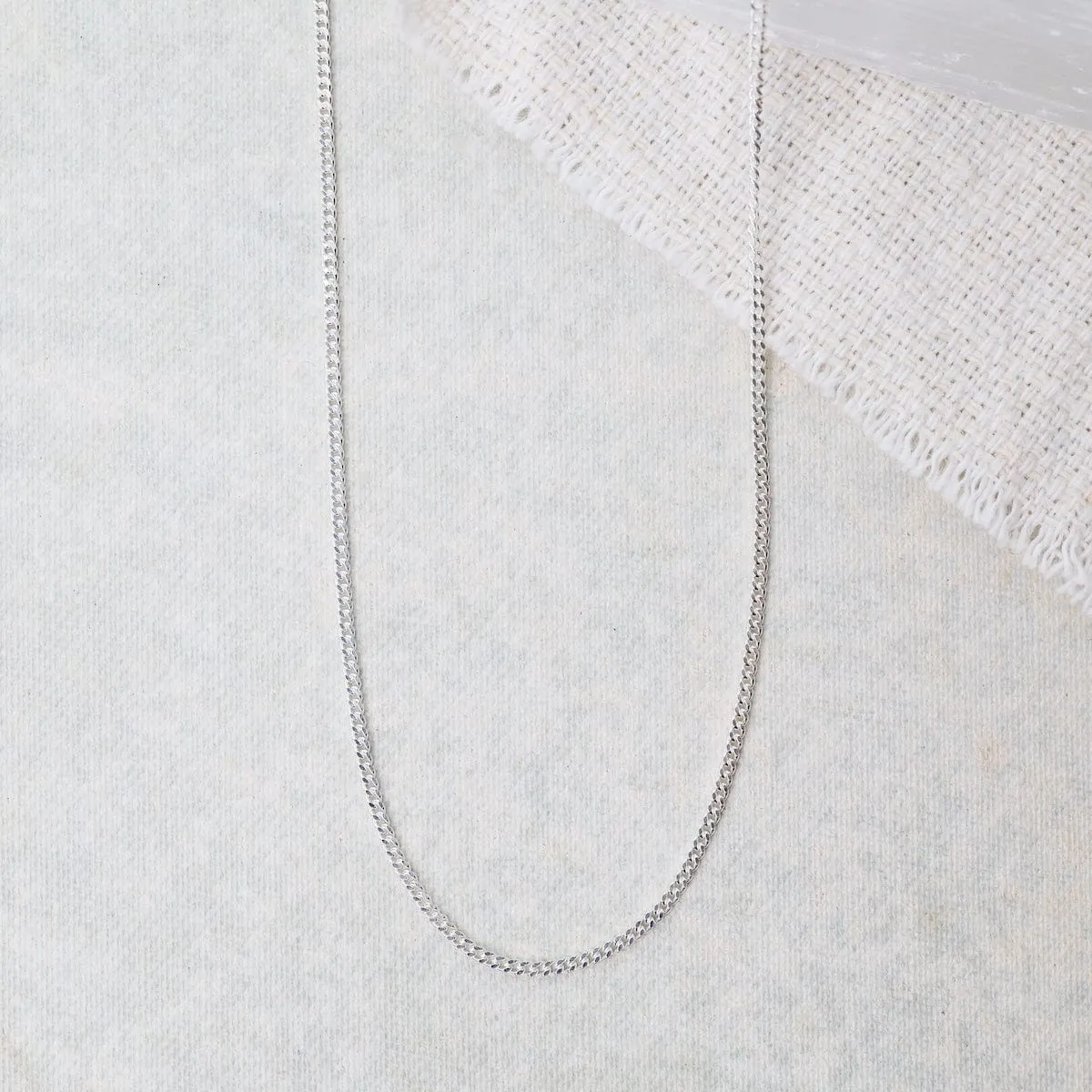 Sterling Silver Curb Chain 20"