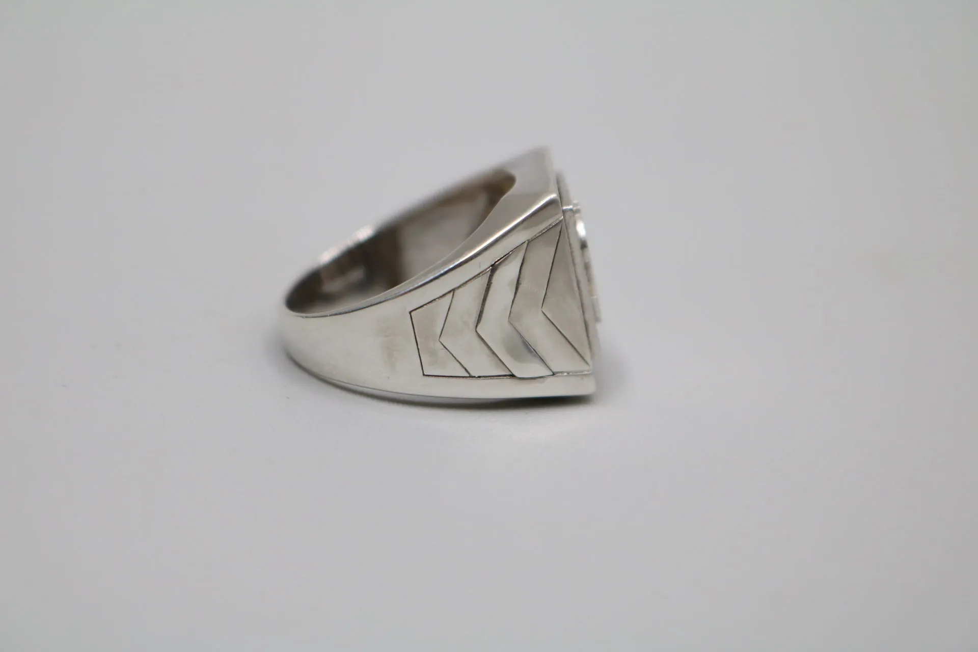 Sterling Silver Dollar Symbol Ring (Size 10)