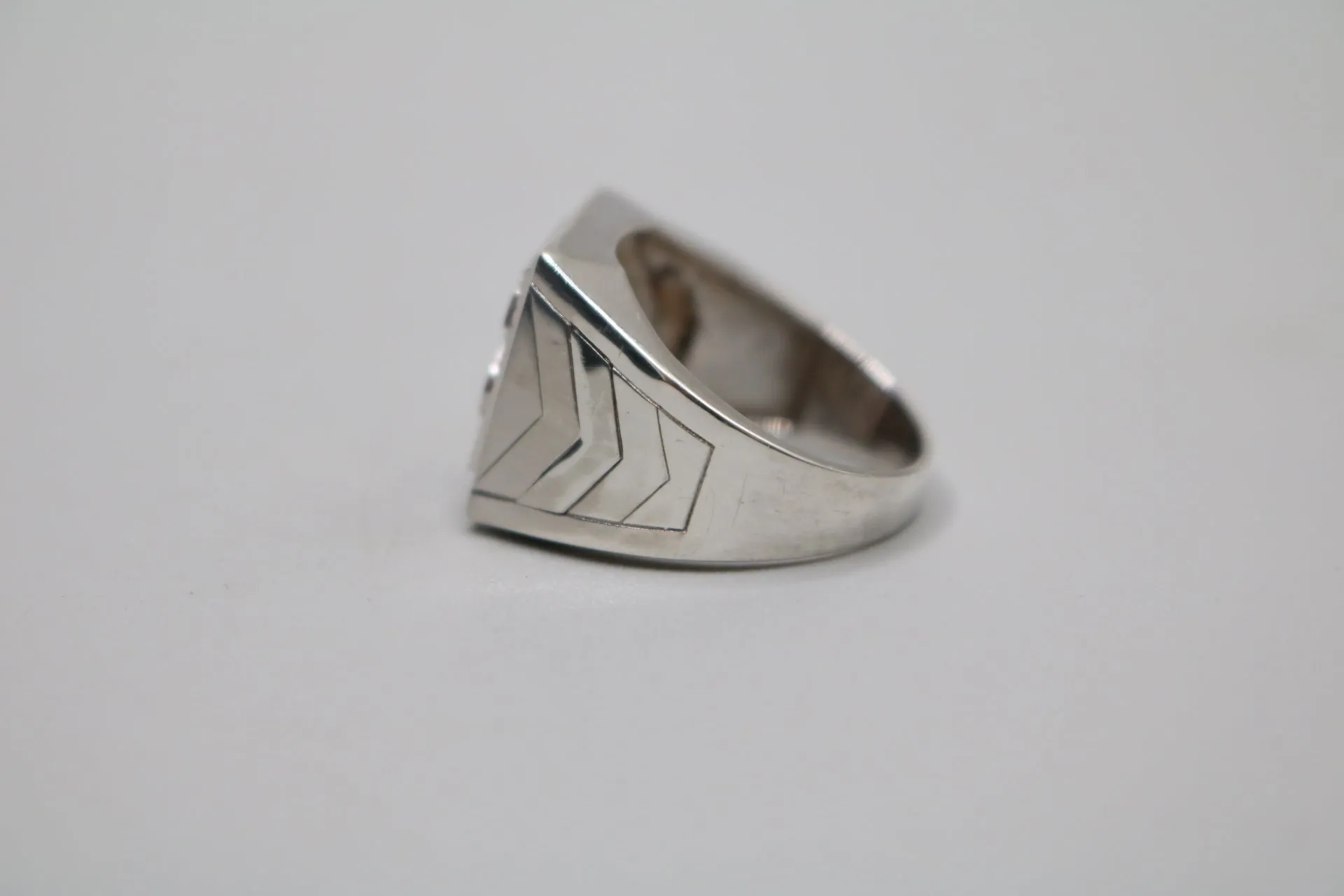 Sterling Silver Dollar Symbol Ring (Size 10)