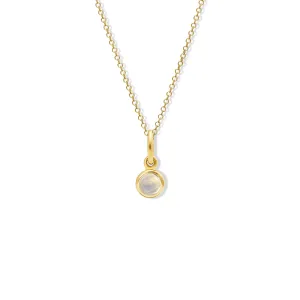 Talya Necklace Pendant Yellow Gold - Moonstone