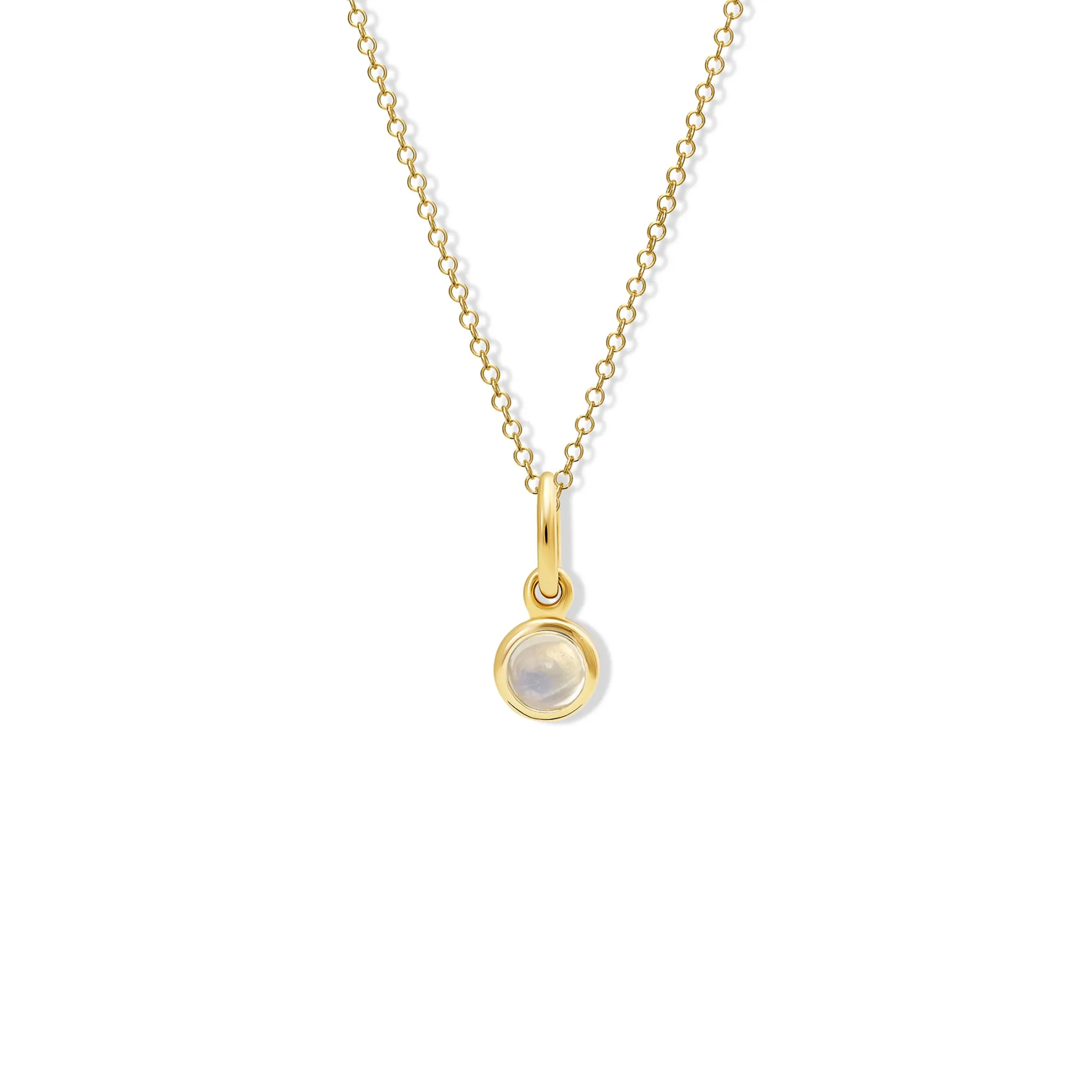 Talya Necklace Pendant Yellow Gold - Moonstone