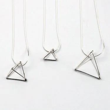 TRIANGLE - SILVER - TR015 1 Triangle Pendant