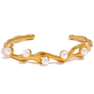 Twist Cuff  Bangle Bracelet