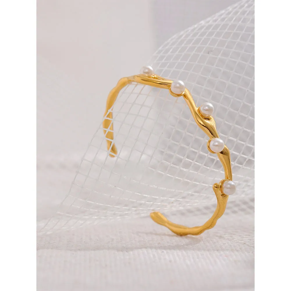 Twist Cuff  Bangle Bracelet