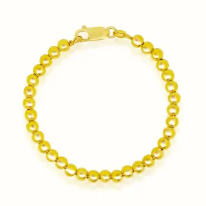 Women's Vermeil Beaded Bracelet